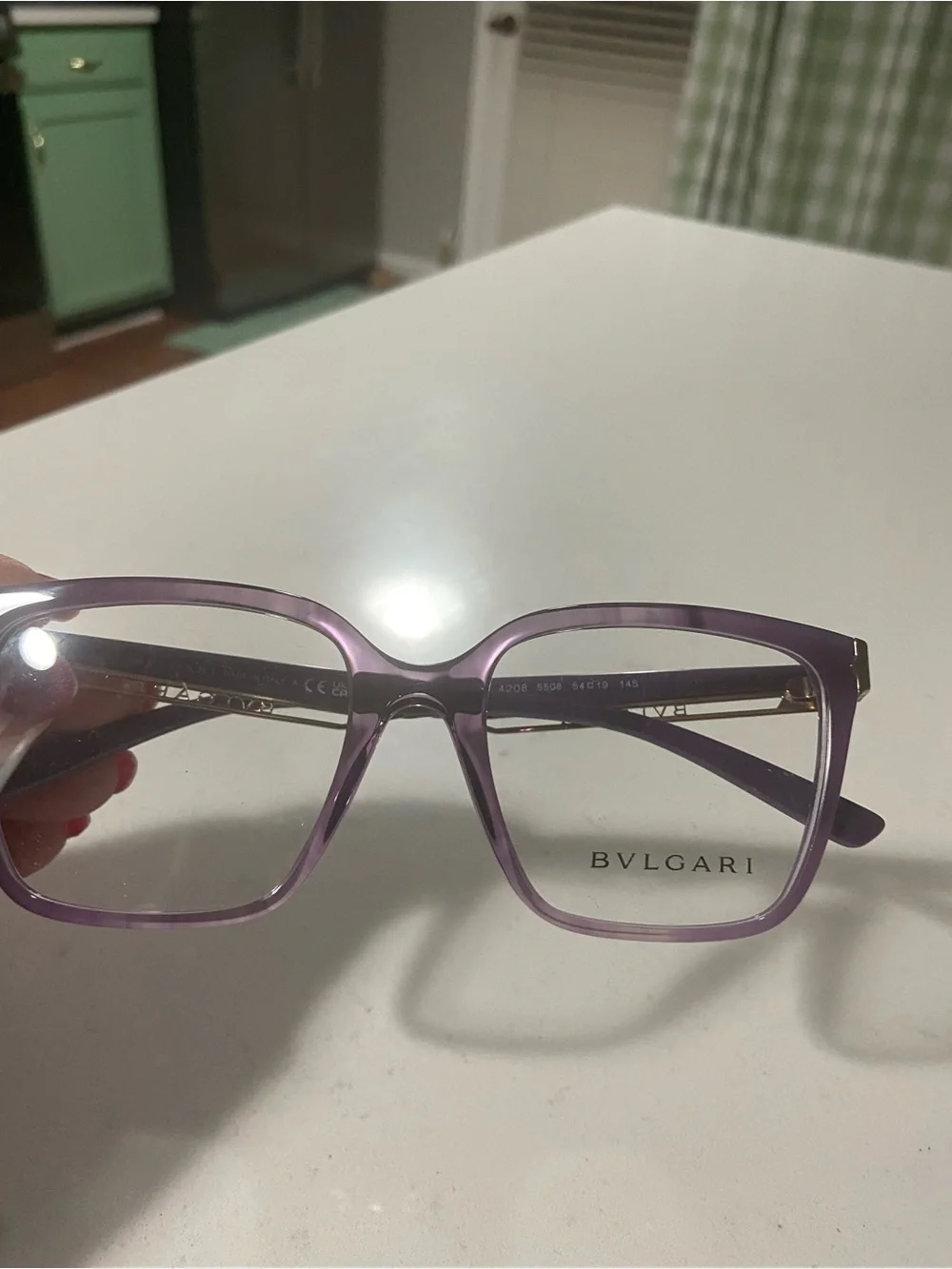 Bulgari Lavender Cat-Eye Women's Optical Glasses New without tags